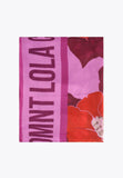 LS2407007-Pink-Red-Monogram and floral print scarf