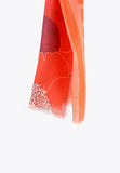 LS2407009-Orange-Red-Monogram and floral print scarf