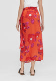 LS2408004-Orange-Pink-Printed pareo skirt