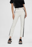 LS2414018-Ecru-Black-Straight cut trousers with side band