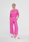 LS2414032-Fuchsia-Monochrome cropped trousers