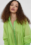 LS2415011-Pistachio-Long blouse with slits
