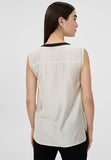 LS2415014-Ecru-Black-Two-tone top with vents