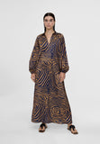 LS2416014-Brown-Blue-Zebra print dress