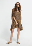 LS2416046-Black-Brown-Animal print caftan