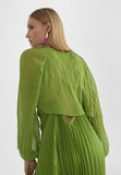 MS2402001-Lime-Pleated bolero