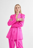 MS2402004-Fuchsia-Satin crossover blazer