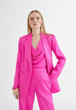 MS2402004-Fuchsia-Satin crossover blazer