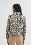MS2402010-Black-Brown-Short snakeskin print jacket