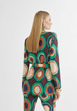 MS2402011-Green-Orange-Retro print blazer