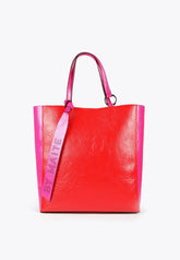 MS2404015-Red-Two-tone tote bag