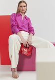 MS2415026-Fuchsia-Monochrome blouse