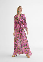 MS2416038-Lilac-Black-Short dress with Japanese sleeves