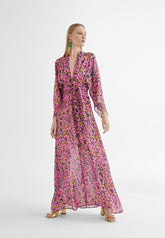 MS2416038-Lilac-Black-Short dress with Japanese sleeves