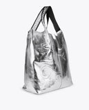 Metallic tote bag