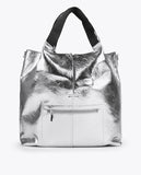 Metallic tote bag