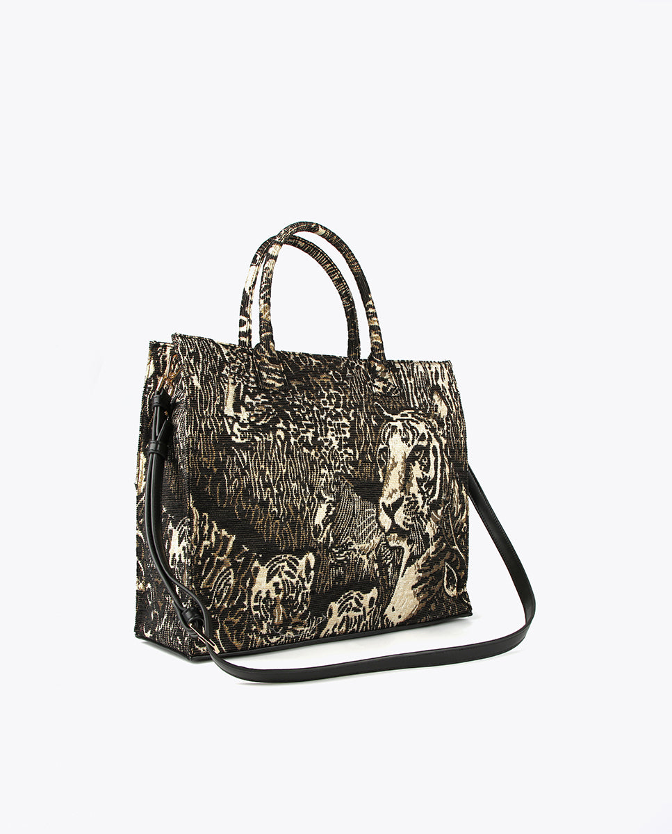 Jacquard tote bag