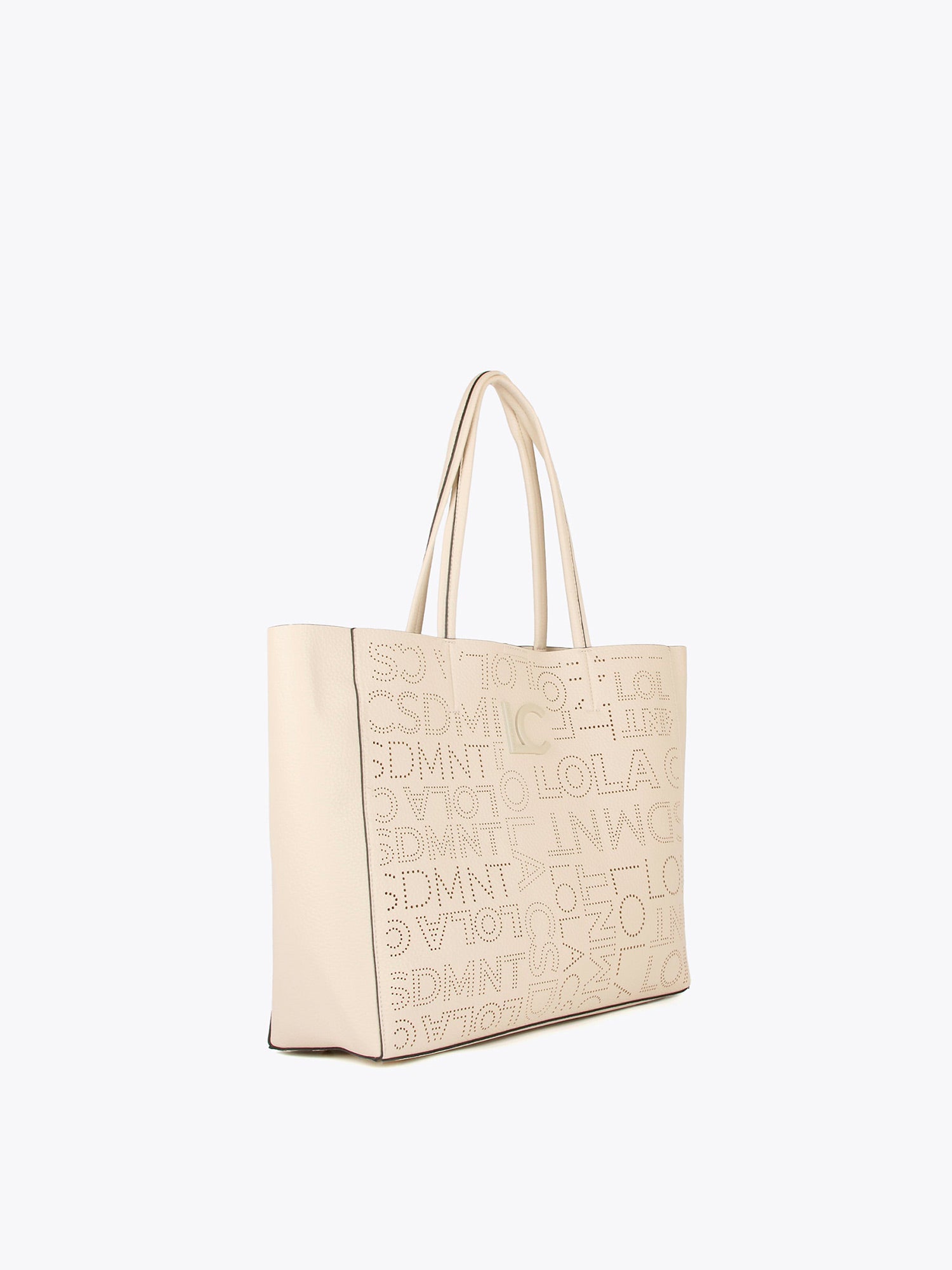 Cutwork logo tote bag