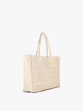 Cutwork logo tote bag