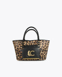 Animal print tote bag