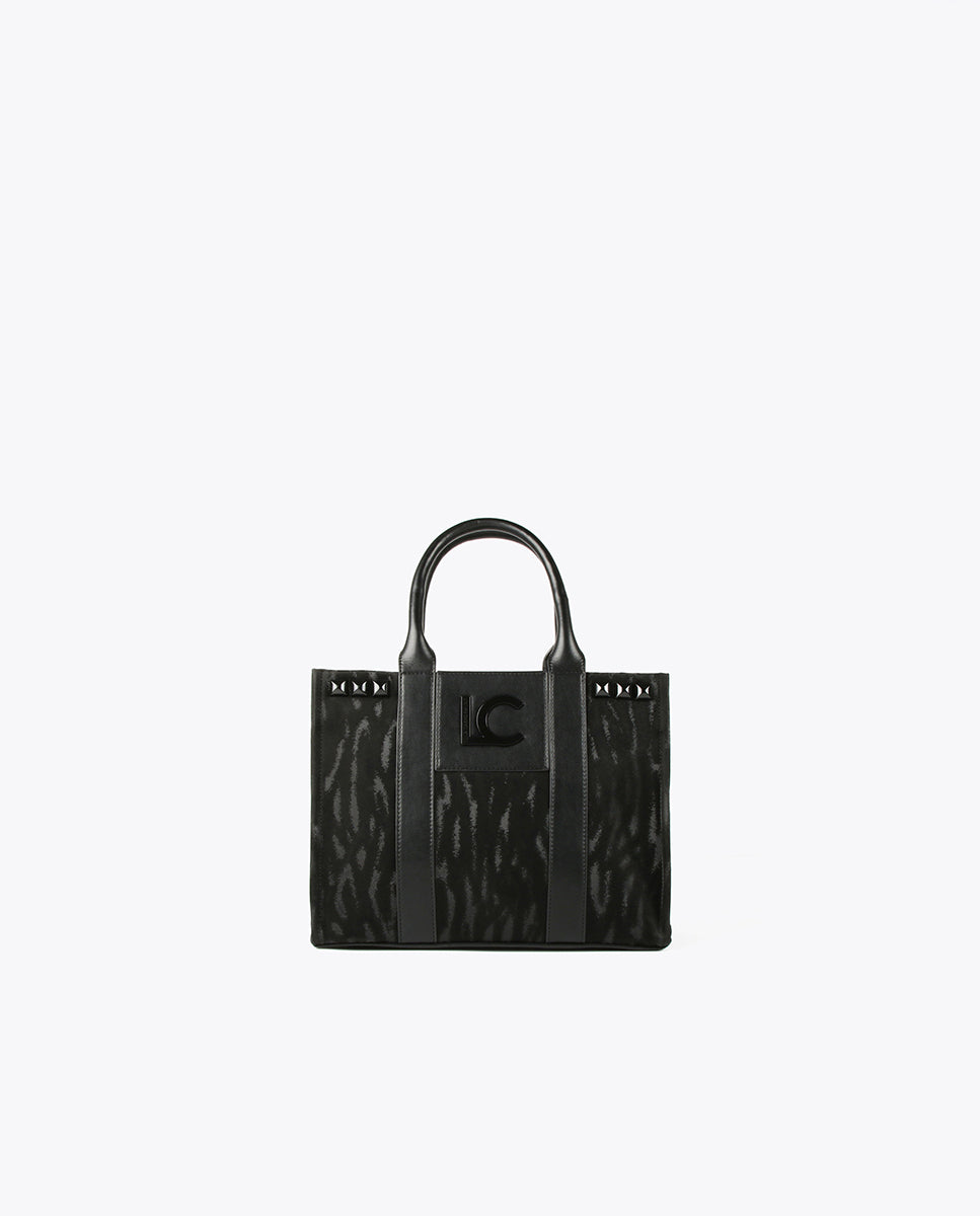 Zebra print tote bag