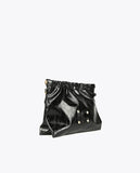 Shiny faux leather crossbody bag