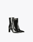 Black heeled ankle boots