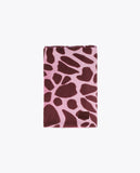 Pleated animal print scarf