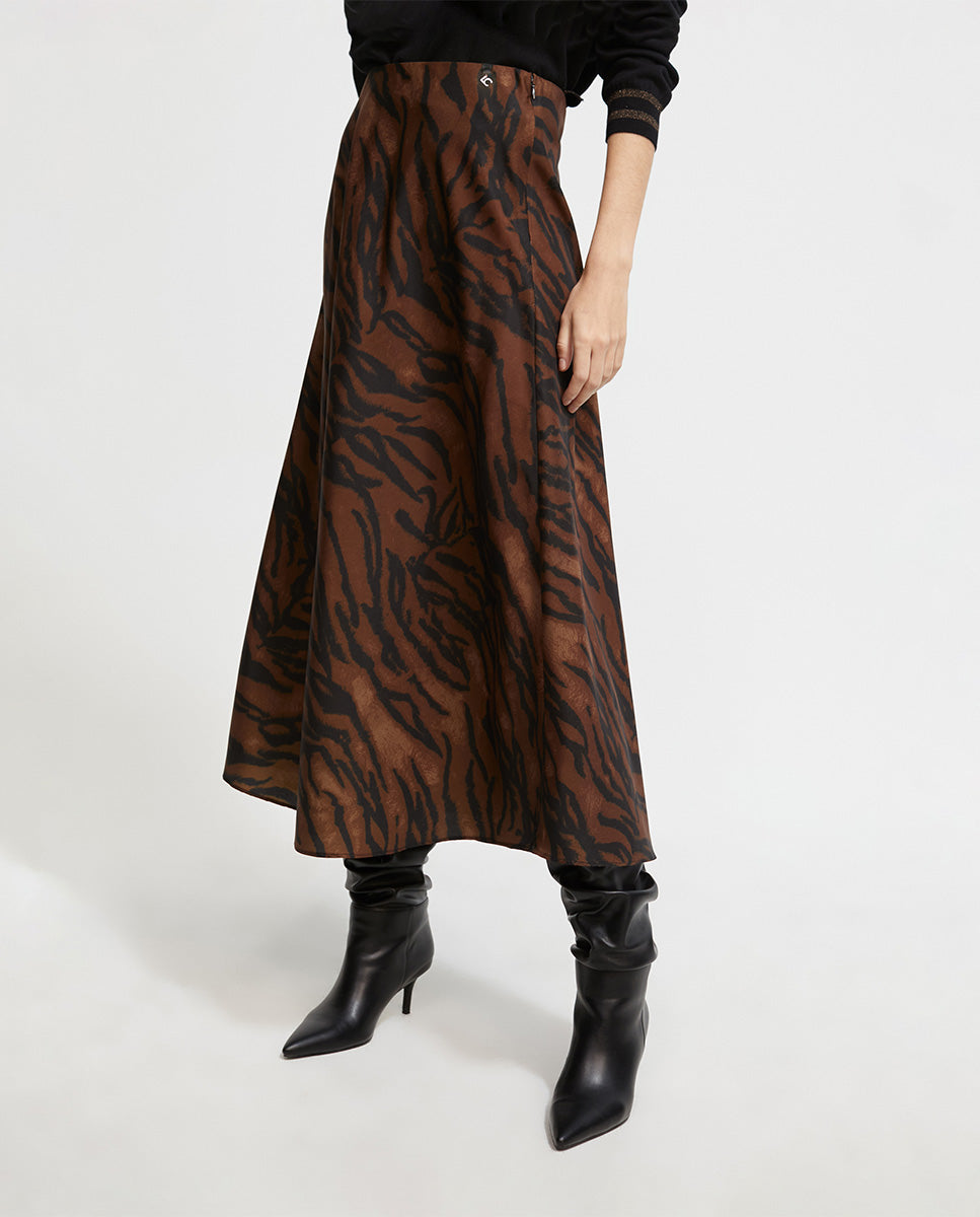 Animal print skirt