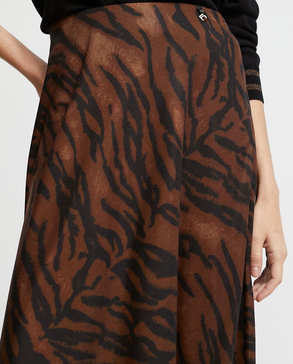 Animal print skirt