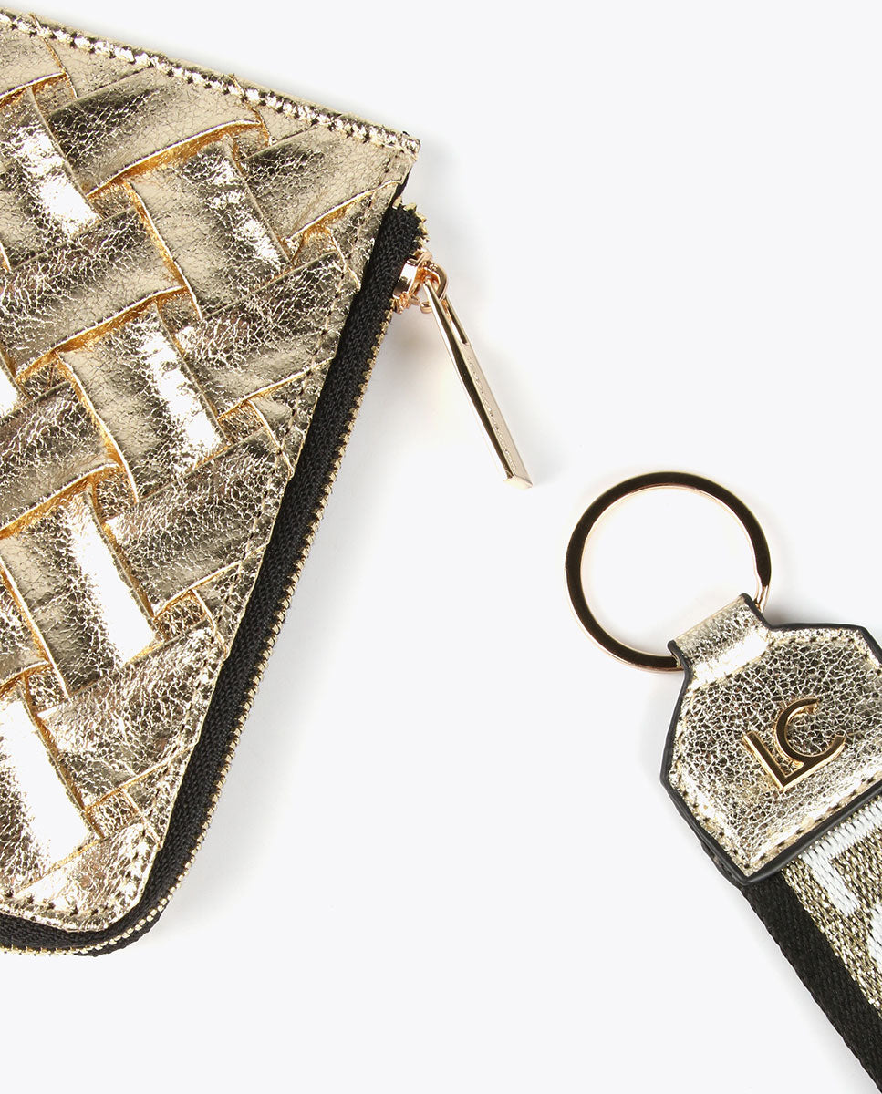 Card holder purse and key chain set