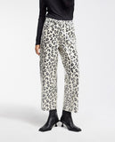 Sequinned print trousers