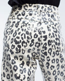 Sequinned print trousers