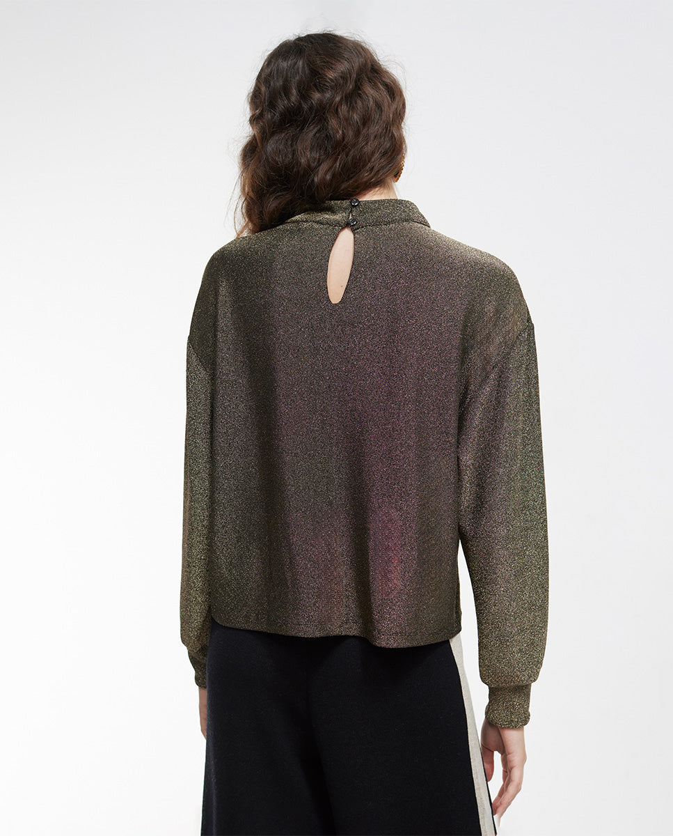 Sweater with lurex detail