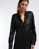 Sequinned knit shirt