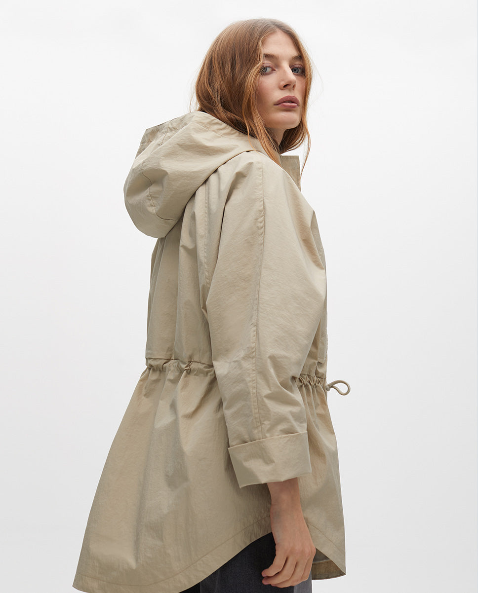 Oversized Adjustable Waist Parka