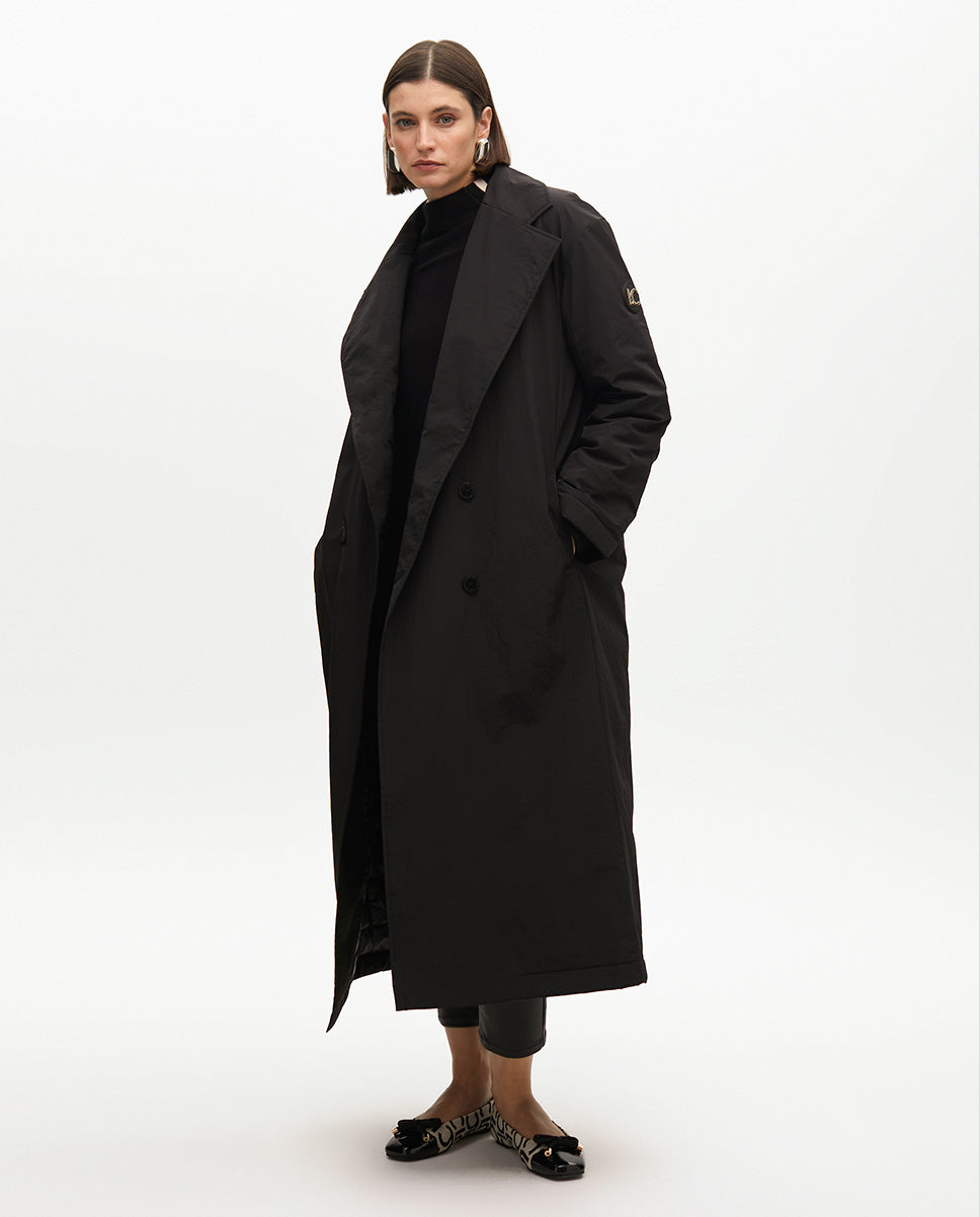 Lightweight Down Trench Coat
