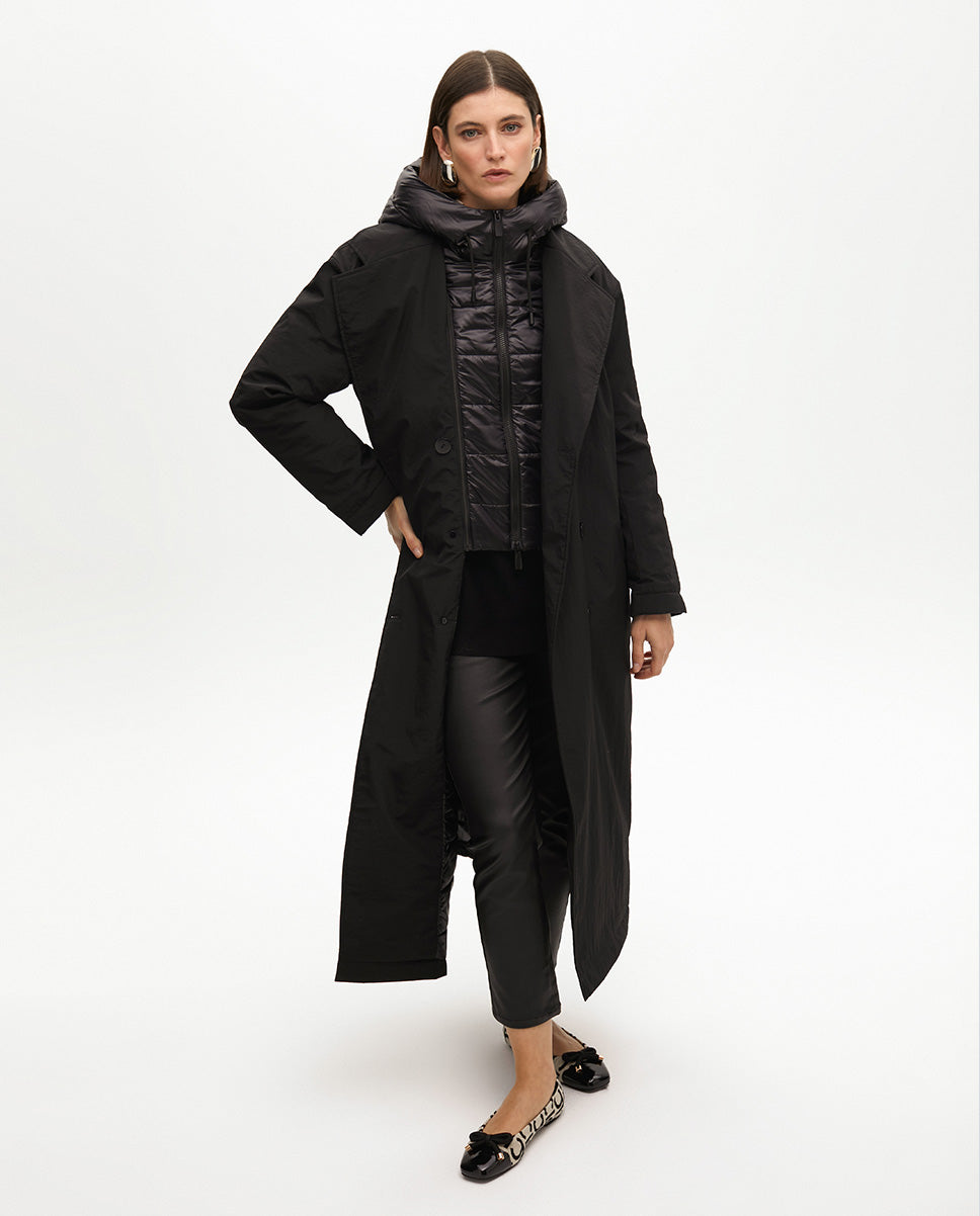 Lightweight Down Trench Coat