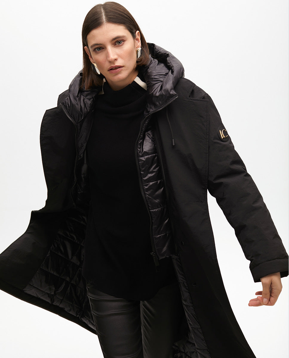 Lightweight Down Trench Coat