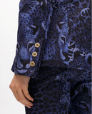 Fitted Animal Print Blazer