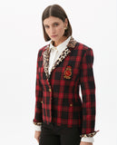 Tartan Animal Print Blazer