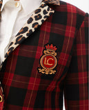 Tartan Animal Print Blazer