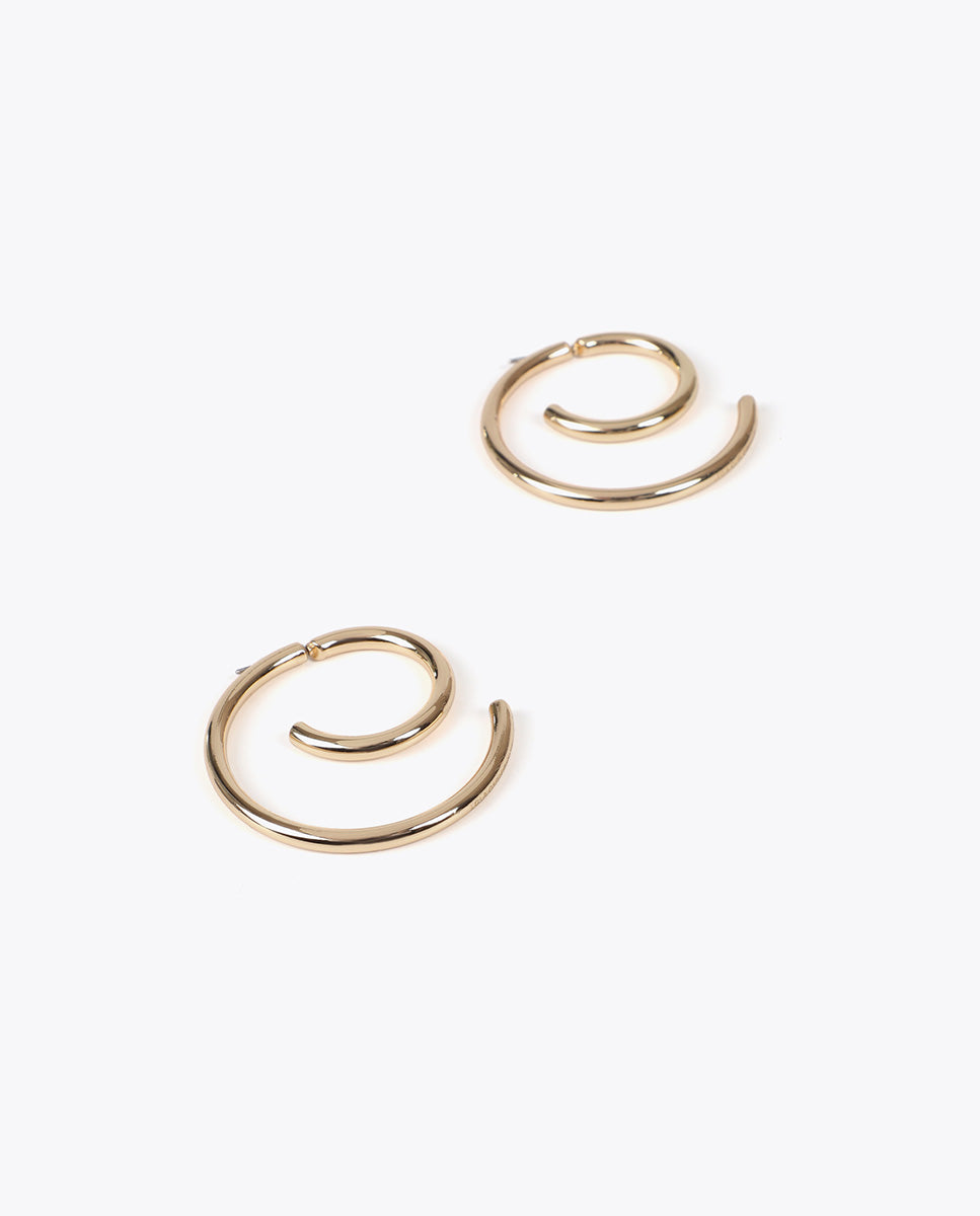 Bicolor Spiral Earrings