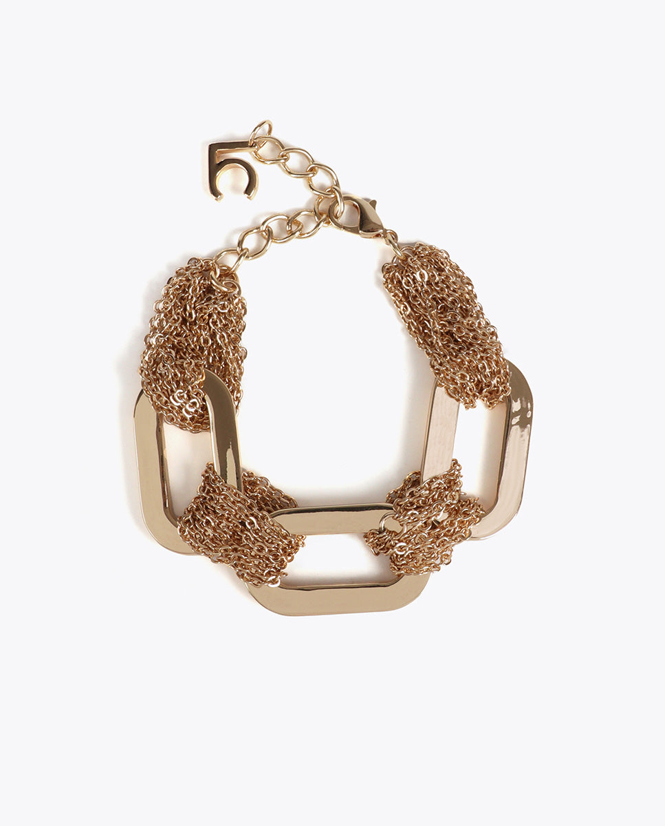 Interlinked Multi-Chain Bracelet