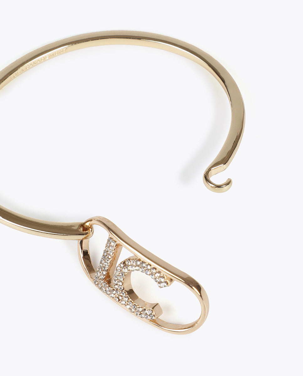 Thin Rigid Bracelet Oval Logo