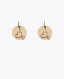 Mobile Hoop Earring with Infinity Heart