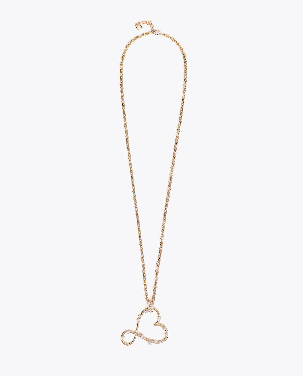 Fine Chain Necklace with Infinite Heart