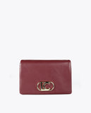 Faux Leather Crossbody with Three Compartments and Flap