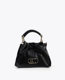 Crossbody Bag Leather Effect with Braided Handle and Metal Details