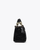 Crossbody Bag Leather Effect with Braided Handle and Metal Details